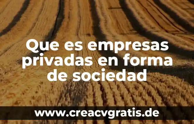 Que es un mensaje publicitario y ejemplo 5 Que es empresas privadas en forma de sociedad
