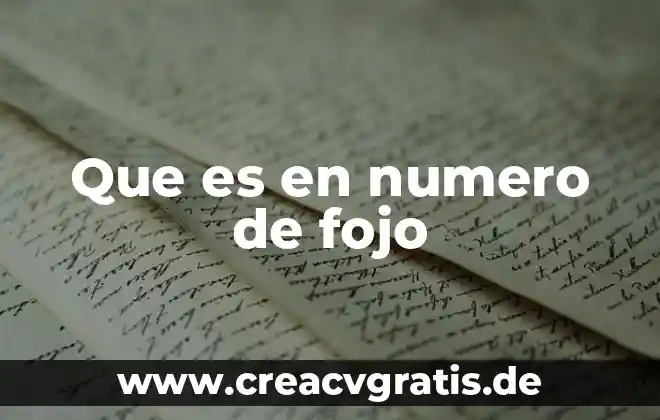 9212180515 De que es este número 5 Que es en numero de fojo