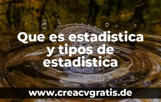 Que es una discrepancia estadística 3 Que es estadistica y tipos de estadistica