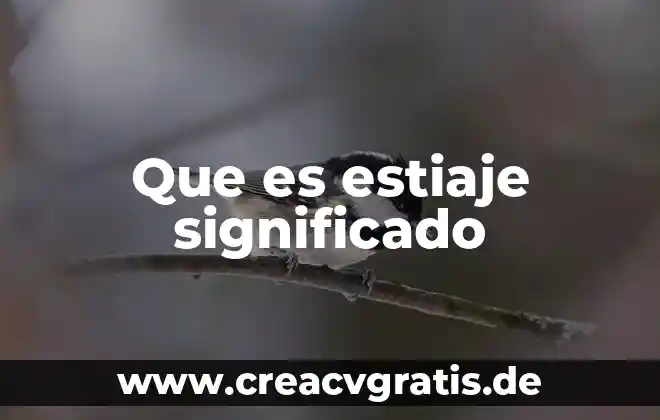 Qué es serranía significado 5 Que es estiaje significado