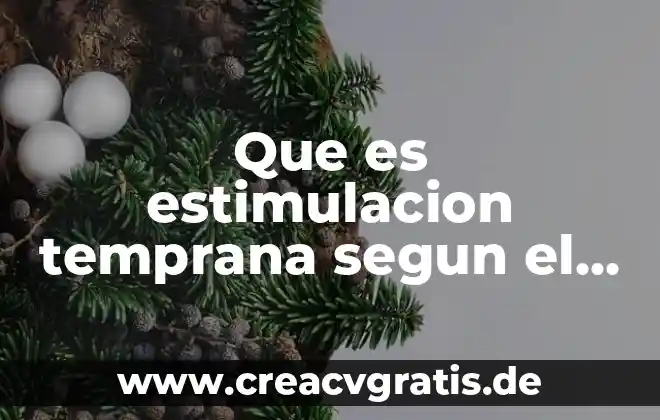 Que es embarazo a temprana edad causas 5 Que es estimulacion temprana segun el autor