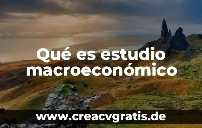 Que es exilio significado 8 Qué es estudio macroeconómico