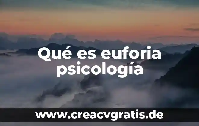 Que es funcion lineal de los conjuntos 5 Qué es euforia psicología