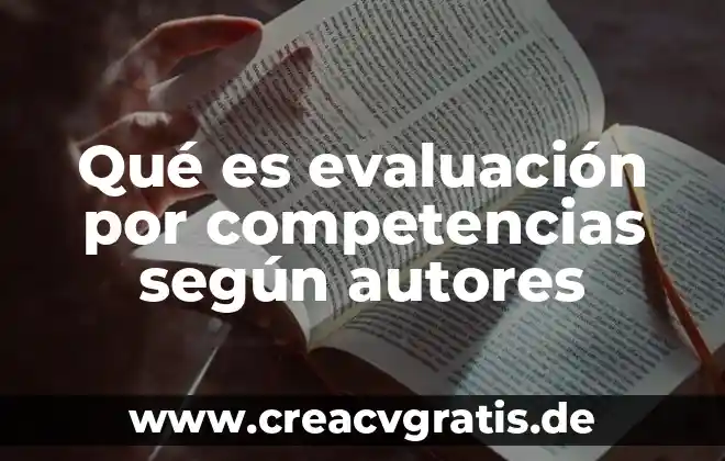 Vdrl que significa que es 7 Qué es evaluación por competencias según autores
