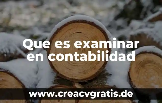 Compra que es en contabilidad 5 Que es examinar en contabilidad