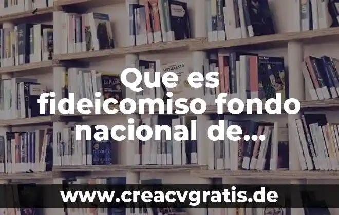 Innovación en las tecnologías que es 3 Que es fideicomiso fondo nacional de habitaciones populares