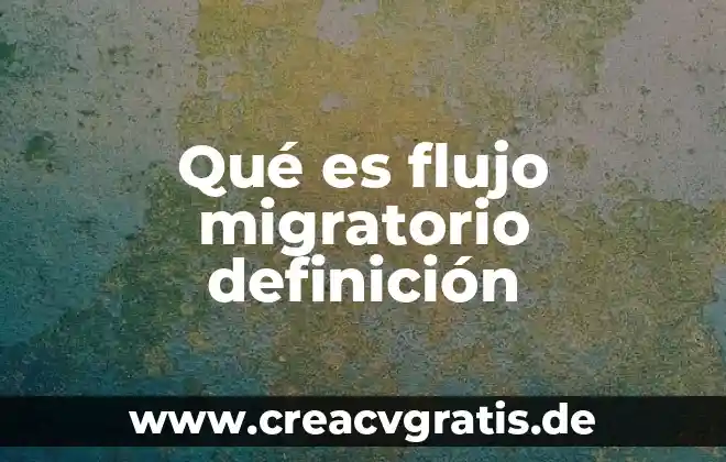 Que es una señal definicion ejemplos 7 Qué es flujo migratorio definición