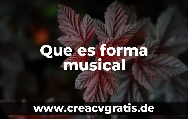 Que es escribir en forma de prosa 3 Que es forma musical