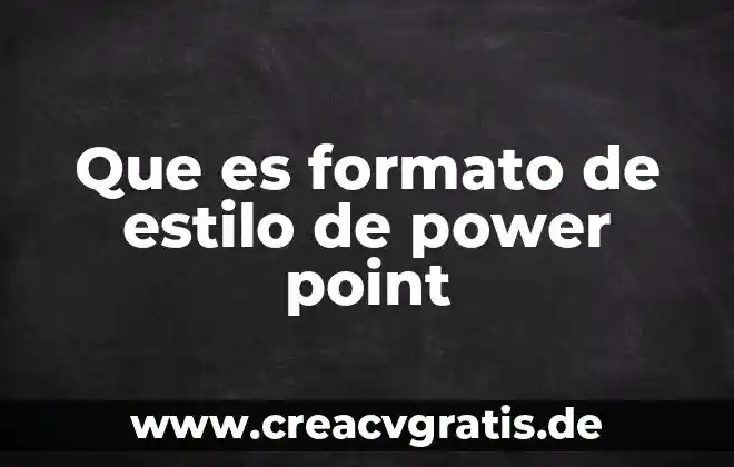 Que es el ciclo del agua power point 4 Que es formato de estilo de power point