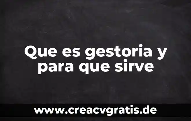 Qué es dominio y para qué sirve 6 Que es gestoria y para que sirve