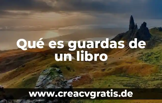 Que es el tema de un libro 3 Qué es guardas de un libro