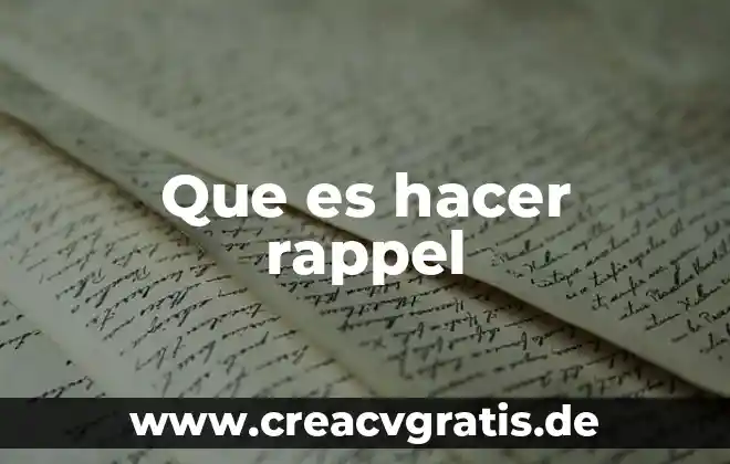 Que es bueno hacer al momento de cuidar una planta 6 Que es hacer rappel