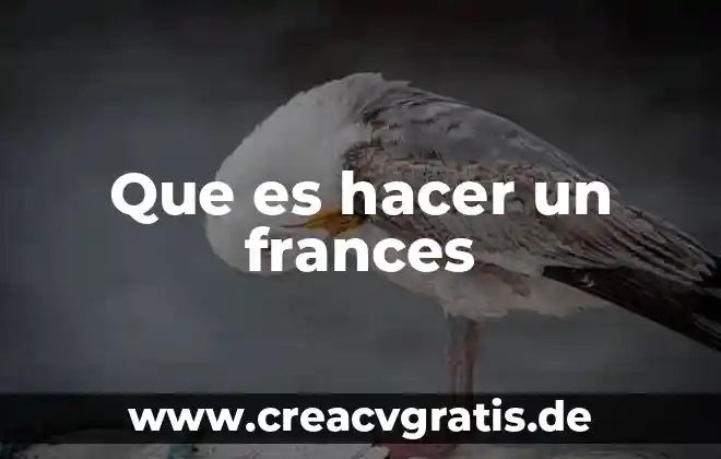 Que es bueno hacer al momento de cuidar una planta 3 Que es hacer un frances