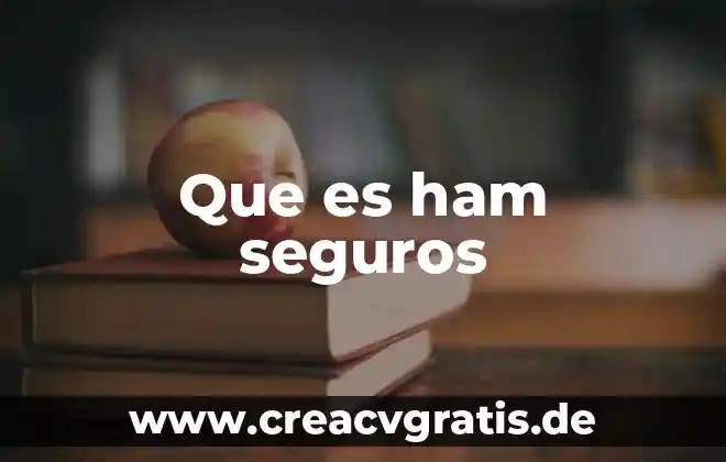 En seguros de daños que es una barredura 7 Que es ham seguros
