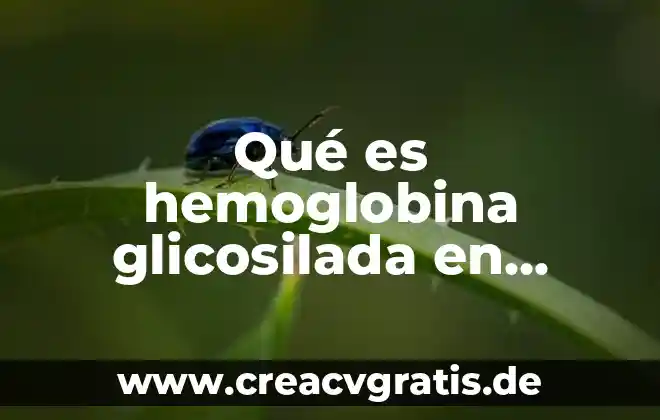 La muerte desde la medicina que es 8 Qué es hemoglobina glicosilada en medicina