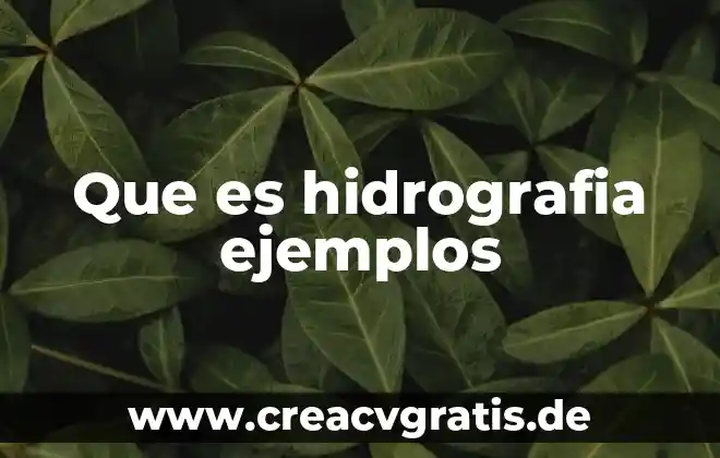 Qué es canciones populares y ejemplos cortos 5 Que es hidrografia ejemplos