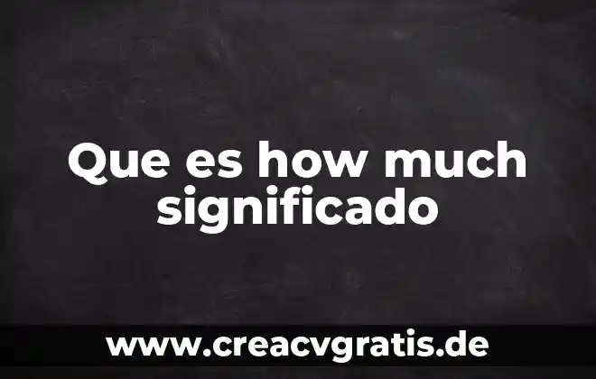Que es inferir significado en derecho 4 Que es how much significado