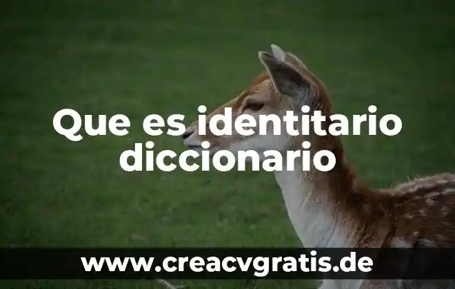 Que es alcahuete diccionario 5 Que es identitario diccionario