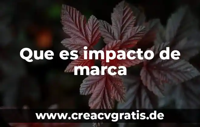 Que es una cuenta de marca en google 3 Que es impacto de marca