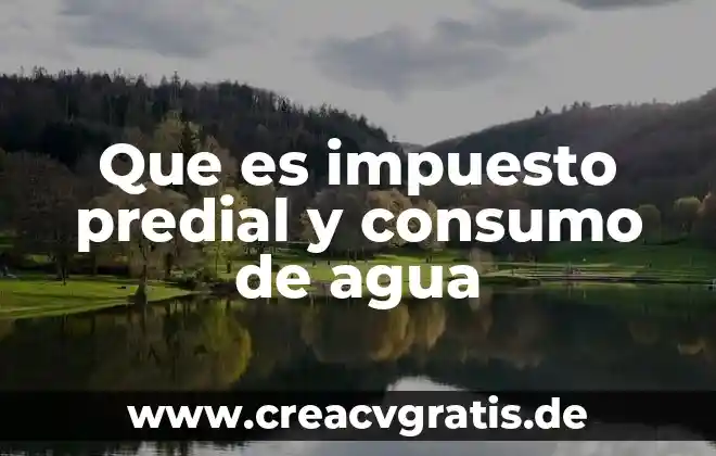 Que es la regularizacion de agua 3 Que es impuesto predial y consumo de agua
