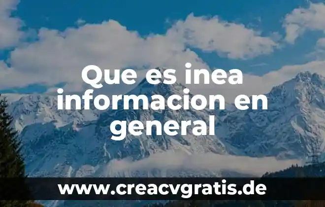 Qué es lo bueno de la psicología 6 Que es inea informacion en general