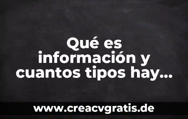 Que es el bullying y que tipos hay 5 Qué es información y cuantos tipos hay y como se clasifican