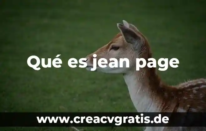 Qué es la filosofía según Jean Paul Sartre 6 Qué es jean page