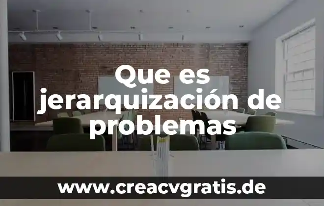 Que es desórdenes en el sueño y problemas mentales 8 Que es jerarquización de problemas
