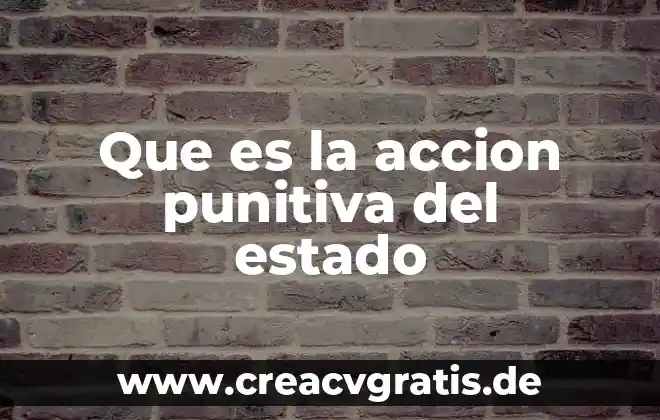 Que es buen estado animal 5 Que es la accion punitiva del estado
