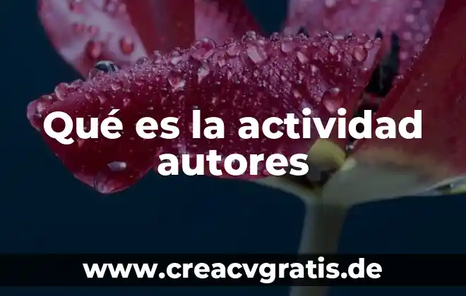 Que es involucramiento institucional en las escuelas según autores 4 Qué es la actividad autores