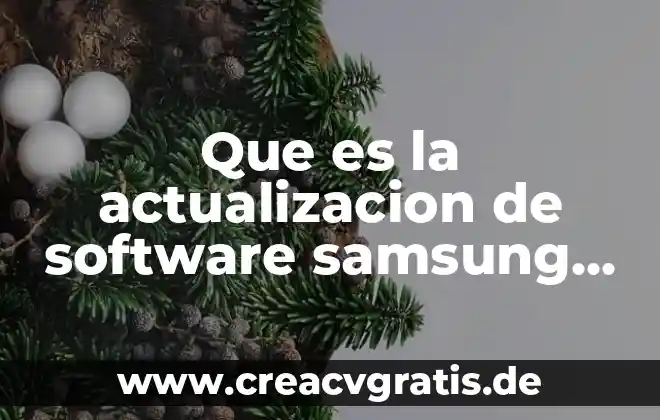Qué es el software de consulta 3 Que es la actualizacion de software samsung tiene costo