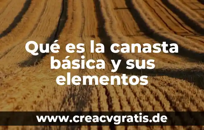 Qué es psicología básica y aplicada unam 5 Qué es la canasta básica y sus elementos