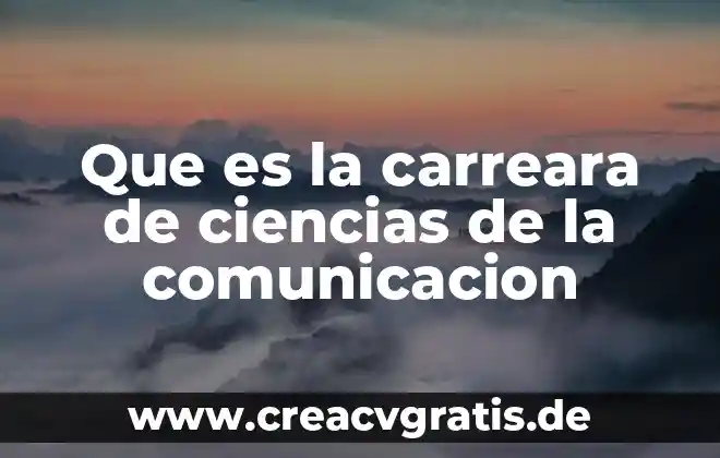 Que es comunicacion animal 4 Que es la carreara de ciencias de la comunicacion