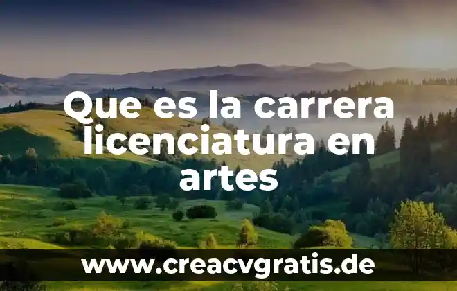 Que es glob en analisis de sangre 6 Que es la carrera licenciatura en artes