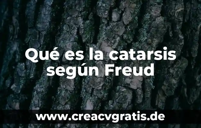 Que es la psicología de las masas según freud 3 Qué es la catarsis según Freud