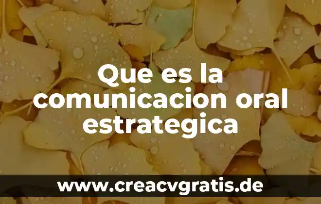 Qué es visión en administración estratégica 8 Que es la comunicacion oral estrategica