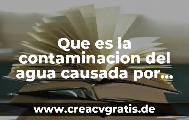Que es la escorrentia del agua 3 Que es la contaminacion del agua causada por metal