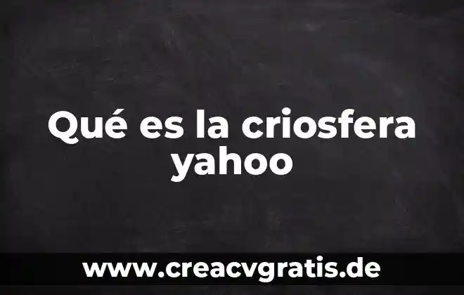Que es ser superficial yahoo 3 Qué es la criosfera yahoo