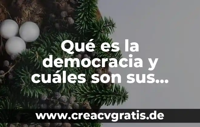 Qué es la energía y cuáles son los tipos 4 Qué es la democracia y cuáles son sus pilares