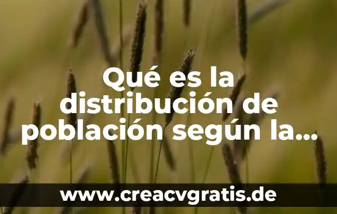 Qué es número de identificación jurídica 7 Qué es la distribución de población según la variable estadística