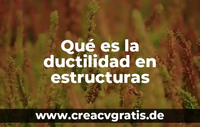 Qué es un dir en estructuras 3 Qué es la ductilidad en estructuras