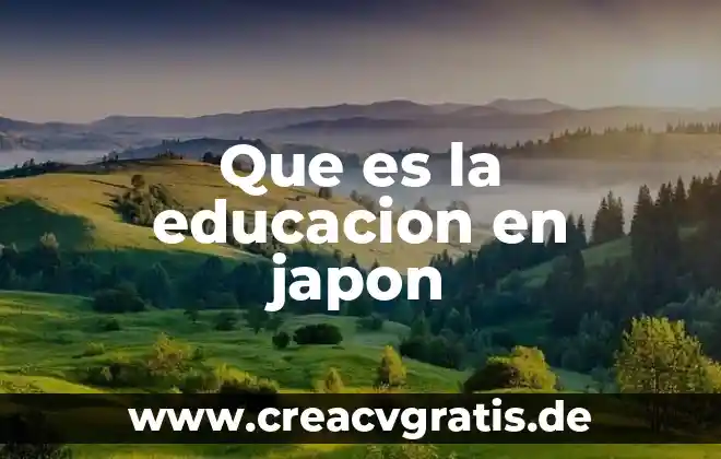 Que es el encuadre en la educacion 3 Que es la educacion en japon