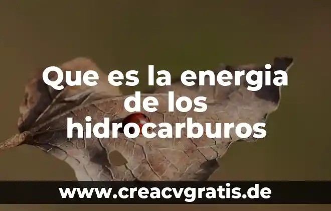 Qué es la energía potencial y su fórmula 7 Que es la energia de los hidrocarburos