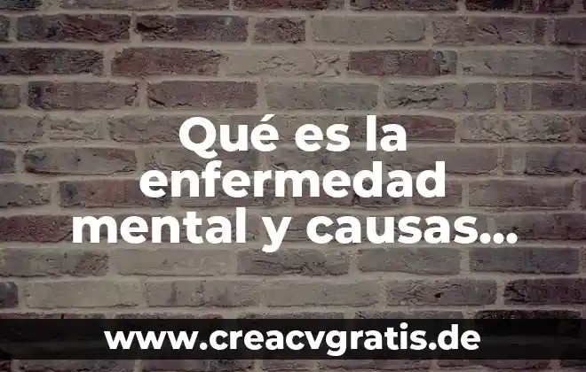 Qué es electrónica etimología 3 Qué es la enfermedad mental y causas psf