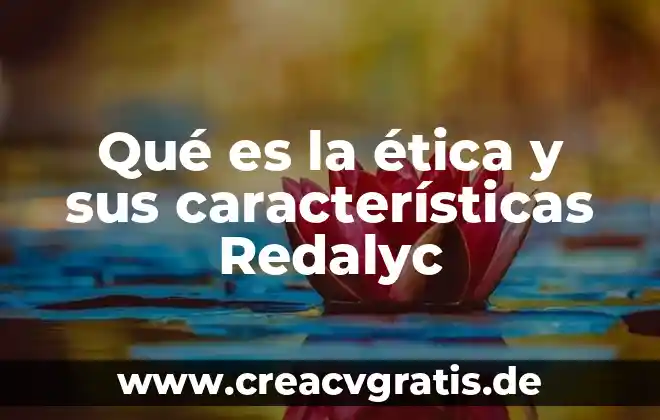 Qué es imprevisto significado 8 Qué es la ética y sus características Redalyc