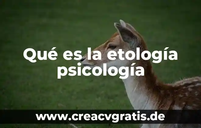 Que es la paramnesia en psicologia 6 Qué es la etología psicología