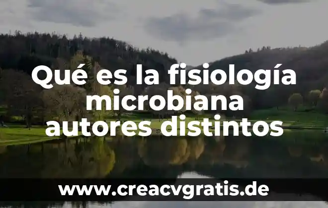 Que es glob en analisis de sangre 8 Qué es la fisiología microbiana autores distintos