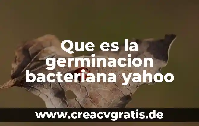 Que es ser superficial yahoo 8 Que es la germinacion bacteriana yahoo