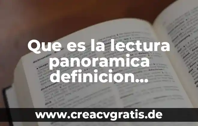 Qué es una institución de asistencia pública privada definición 7 Que es la lectura panoramica definicion caracteriaticas