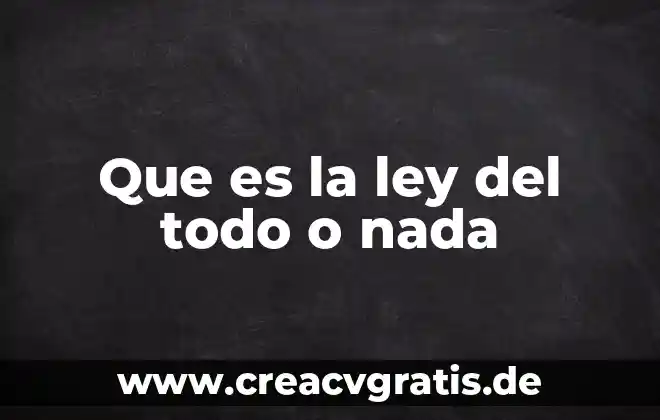 Que es la filosofia como donde y cuando empezo todo 3 Que es la ley del todo o nada